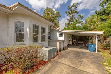 North side with carport