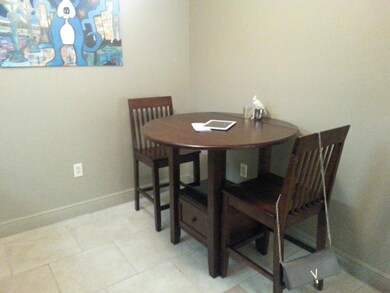 Ceramic tile in dining and living and kitchen area