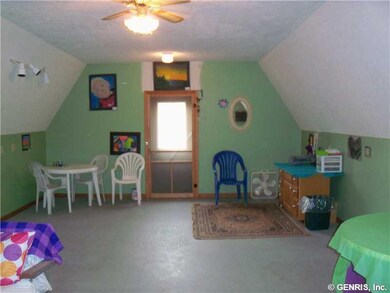Garage. Room over garage.