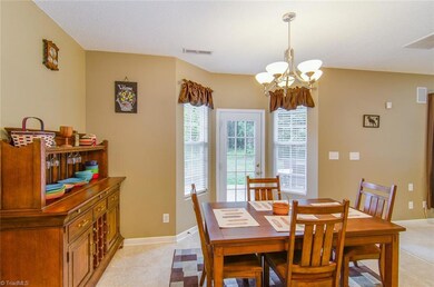 Breakfast room opens to large patio