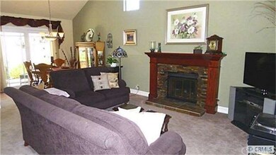 Living Room with central focal fireplace