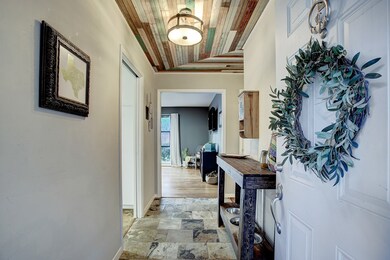 Upon entering the home, you are greeted by a charm