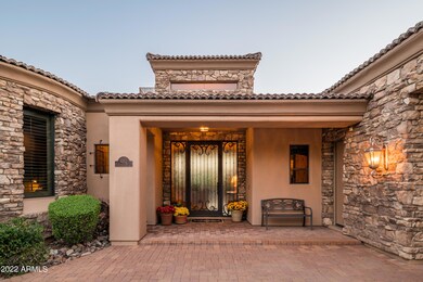Entry with Fountain & Iron Door