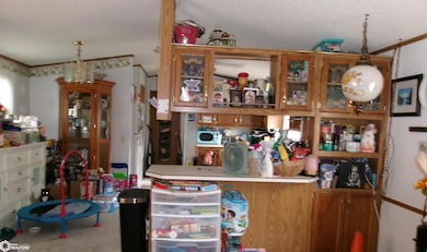 living room into kitchen