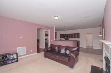 OPEN living space adjoins the eat-in kitchen!
