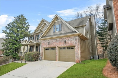 View of front of property featuring brick siding, 