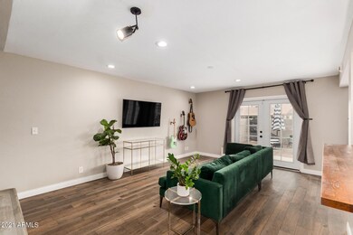 Living Room with New Wood Planks
