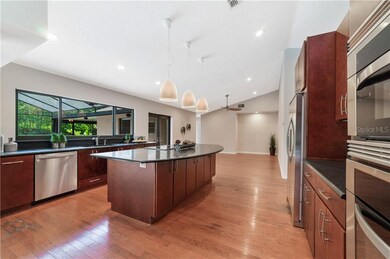 View of Kitchen and Family Room Combo, Open Concep