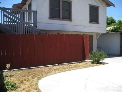 back yard of front house