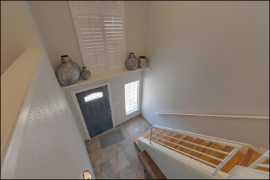 Inside entry from above