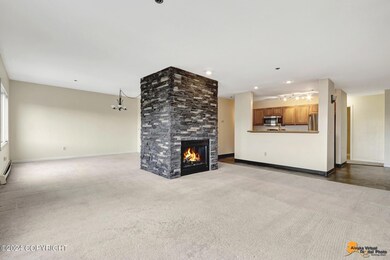 Living Area w/Fireplace