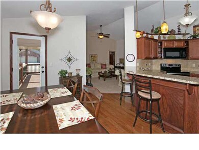 Dining and Kitchen Area with Eating Bar