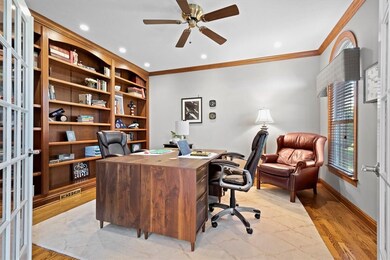 Nice size office with built-ins