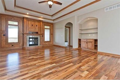 Living Room. One of two fireplaces.