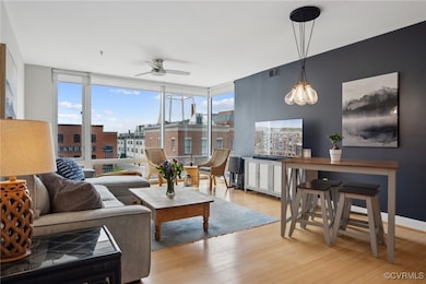 Living room with floor to ceiling windows, ceiling