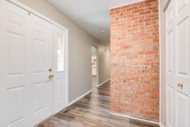 Hallway View from Entrance thru Garage Service Doo