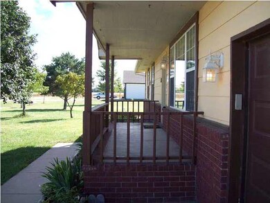 Large covered porch