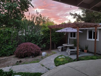 Backyard At Sunset