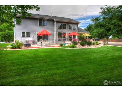 Three patio spaces linked together