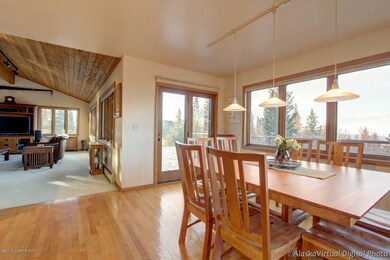 Dining room with door to deck and views!