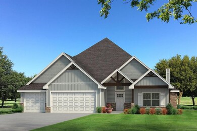 Craftsman-style house featuring a front yard, an a