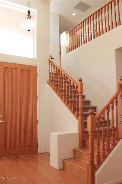 002Wood floor and banister