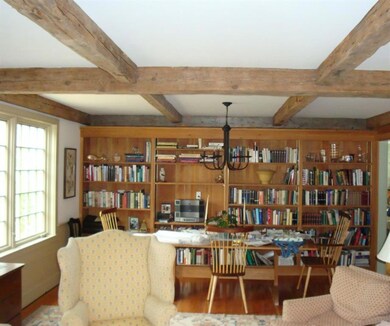 Beamed ceilings and built-in...