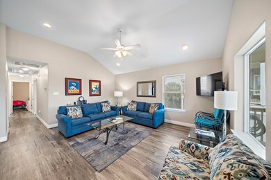 Open living/dining/kitchen concept