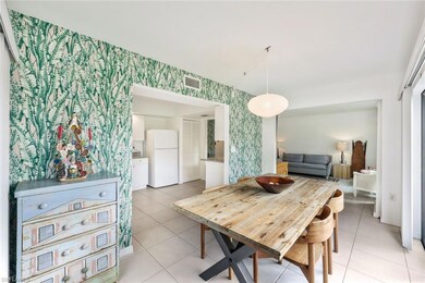 Dining area is perfect for a casual lunch or forma