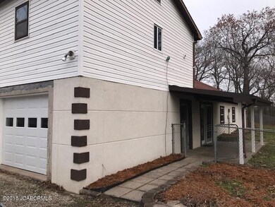 Side view of porch
