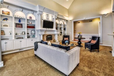 Highly detailed millwork sets the stage for this d