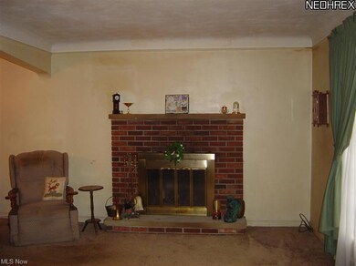 Cozy wood burning fireplace