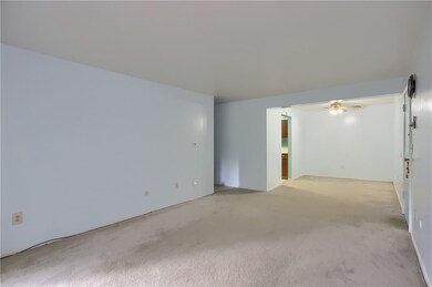 View of living space from the outside wall.