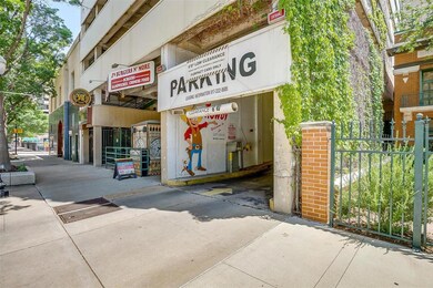 The complex offers a covered garage for residents.