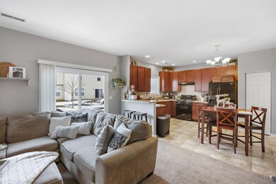 Looking into kitchen from front hallway