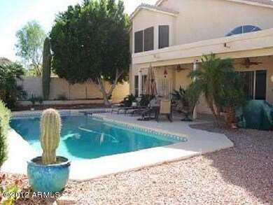 Sparkling pool and patio