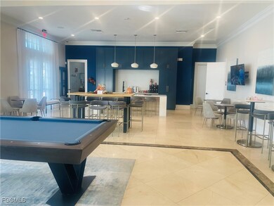 Playroom featuring billiards table, crown molding, and recessed lighting