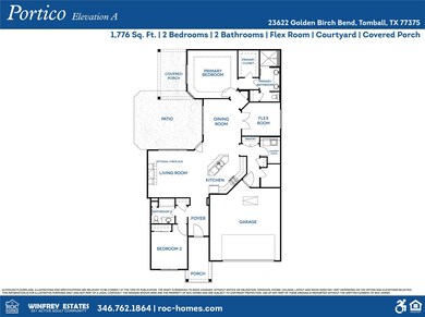 The Portico A floor plan features a spacious and i