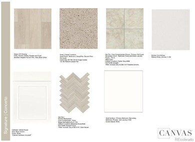 Design Selections. Home is currently under construction, selections subject to change.