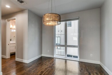 Unfurnished room featuring dark hardwood / wood-st
