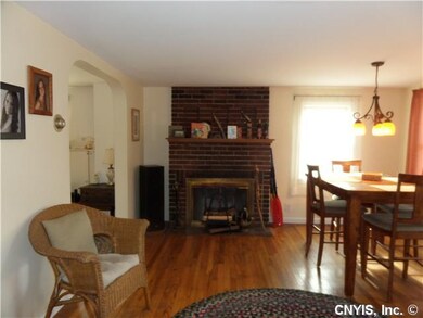 Living Room. LIVING AND DINING AREA WITH NICE WOOD