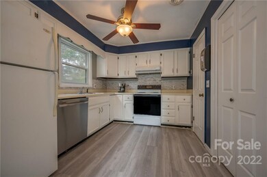 Open kitchen area that leads to the dining room