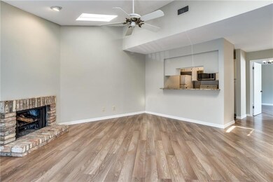 Living area looking towards kitchen.