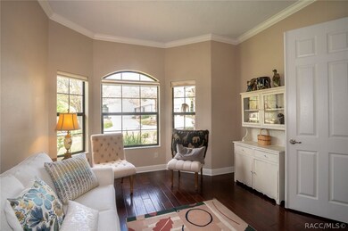The den/study is a warm and welcoming room right o