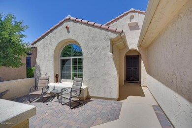 Paved courtyard