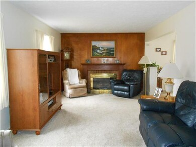 Living Room Spacious living room with gas fireplac