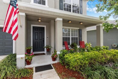 Relax and enjoy the 20 x 6 front porch and lush la