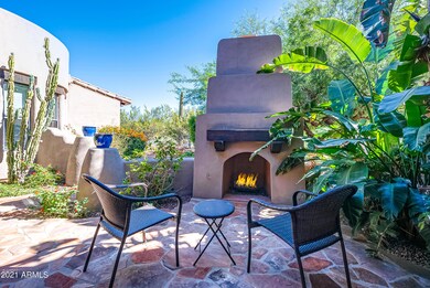 Front Patio with Fireplace