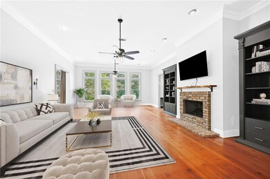 virtually staged living room