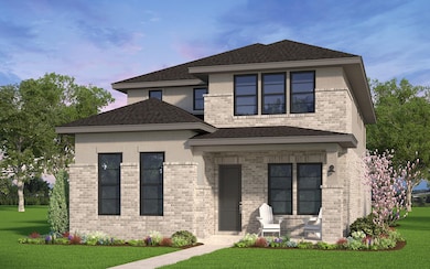 View of front of property with a front lawn and brick siding